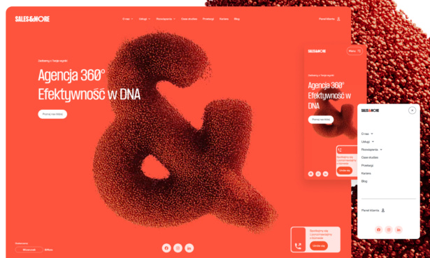 Sales&More - A brand wow effect website that wants and gives more