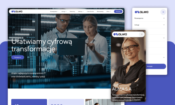 Alma.biz.pl - rebranding i nowa strona lidera cyfrowej transformacji z 40-letnim doświadczeniem rynkowym